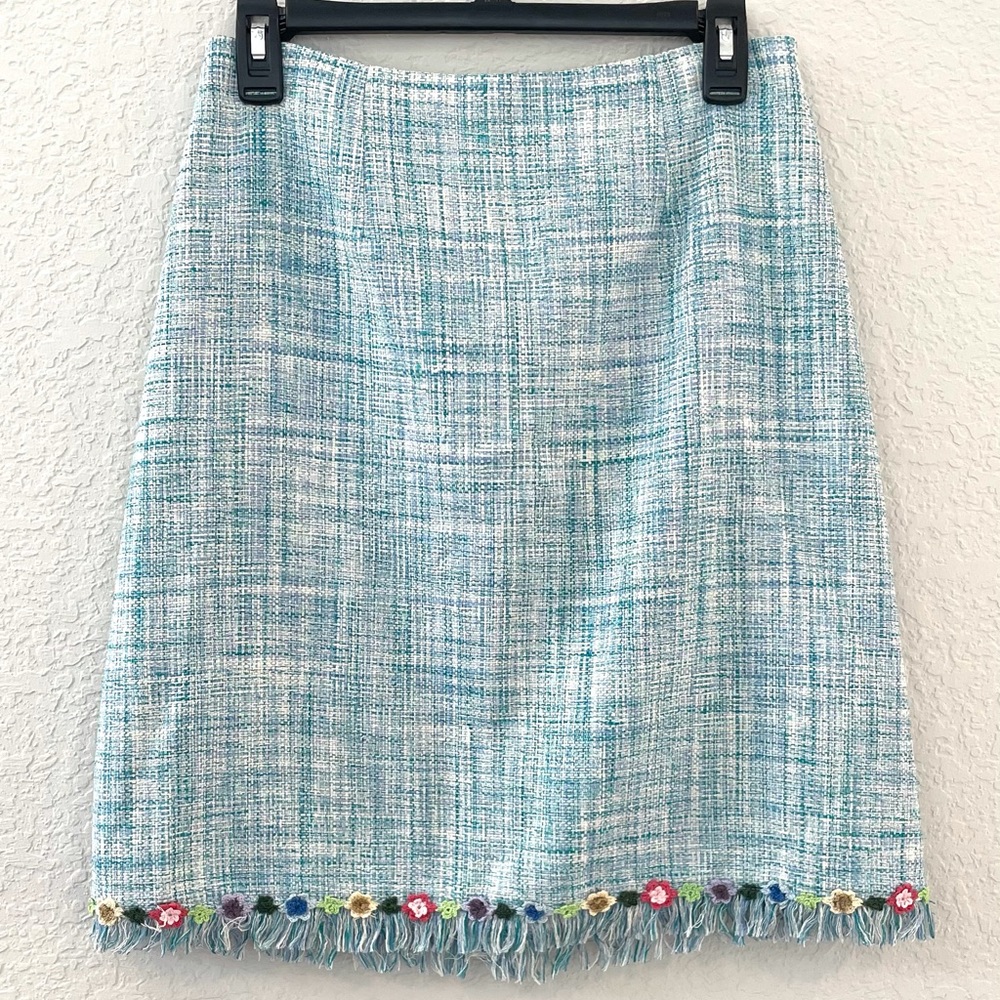Vintage Nanette Lepore Silk Tweed Skirt